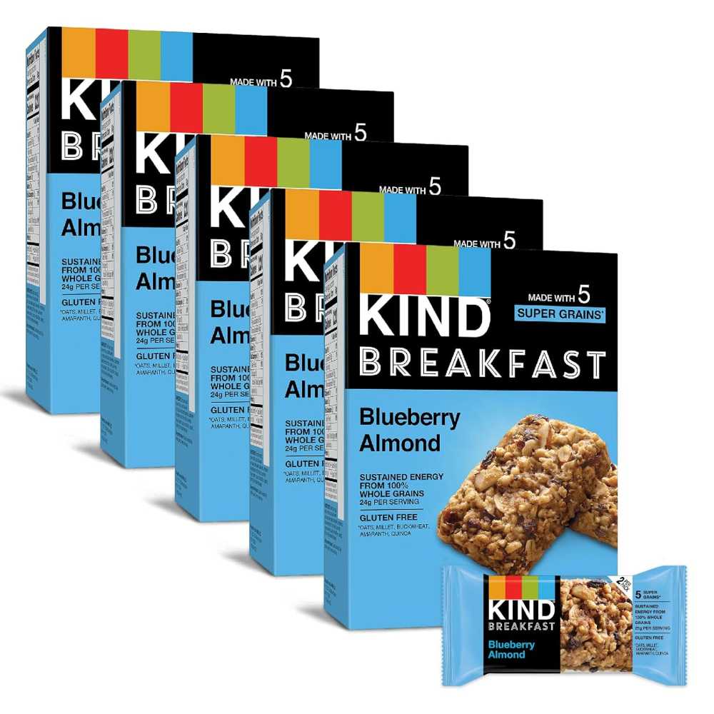 30-Pack (60 Bars) KIND Breakfast Bars (Blueberry Almond)