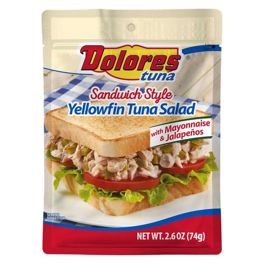 24-Pack Dolores Yellowfin Tuna w/ Mayonnaise & Jalapeno Peppers, 2.6 oz