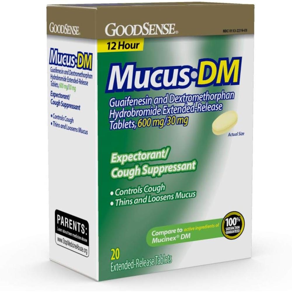 20-Pack GoodSense Mucus DM Extended-Release Tablets