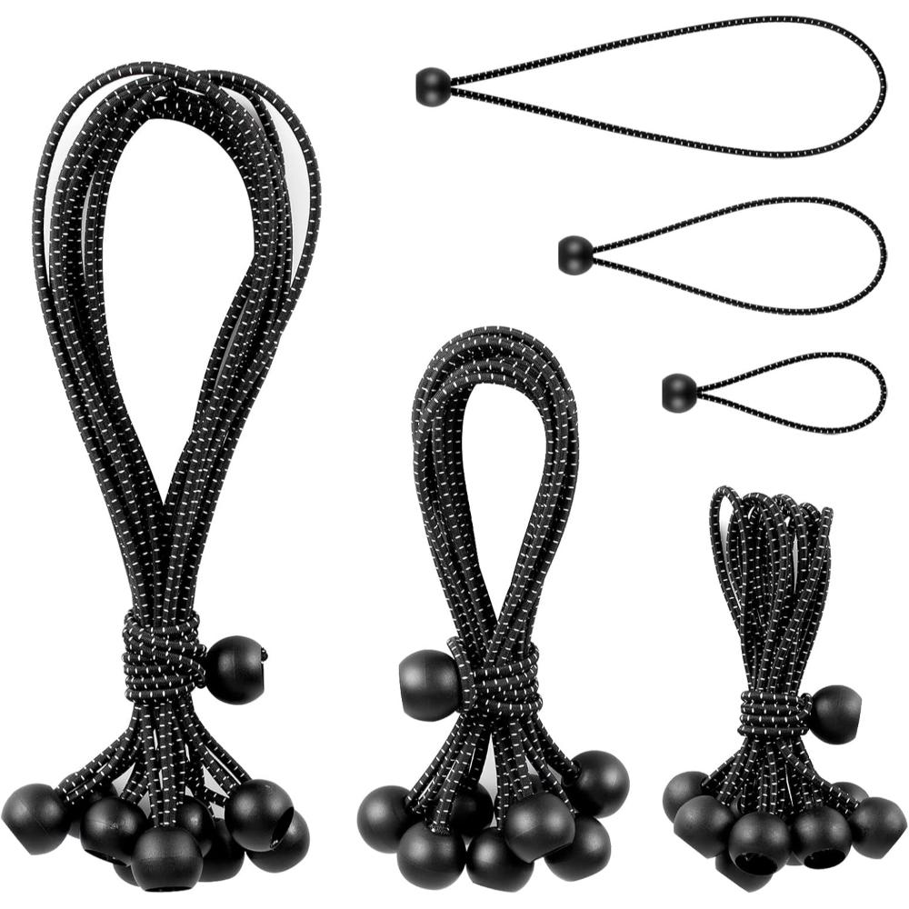 60-Pack Kinzomor Bungee Cord Tie Downs w/ Balls (Various Sizes)