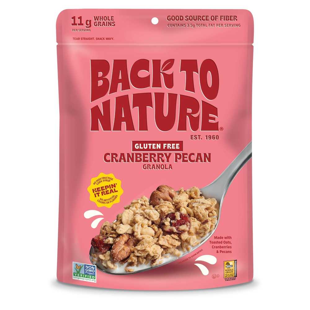 6-Pack Back to Nature Granola, 11 oz. (Cranberry Pecan)