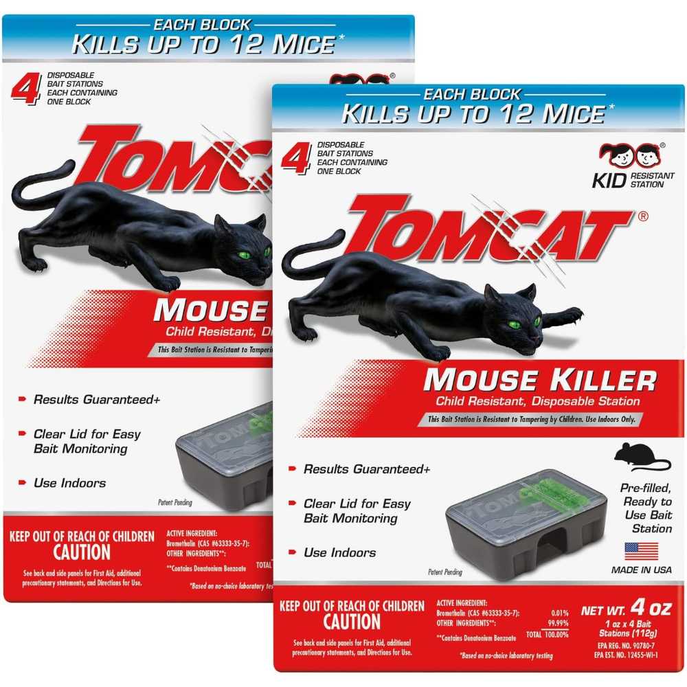 8-Pack Tomcat Mouse Killer Preloaded Stations