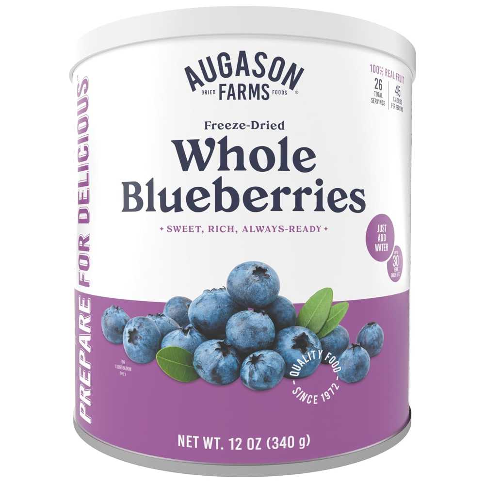 Augason Farms Freeze Dried Whole Blueberries