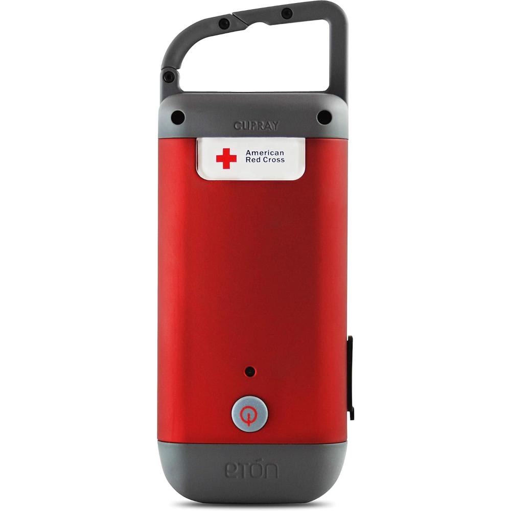 Eton American Red Cross Clipray Crank-Powered Flashlight & Smartphone Charger
