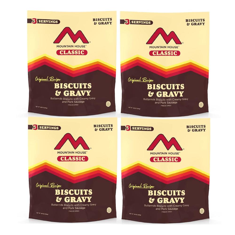 4-Pack Mountain House Classic Biscuits & Gravy
