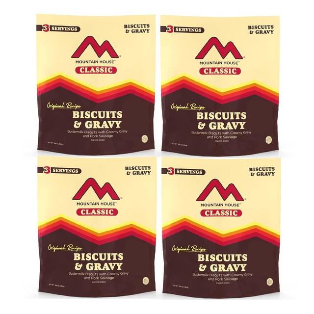 4-Pack Mountain House Classic Biscuits & Gravy