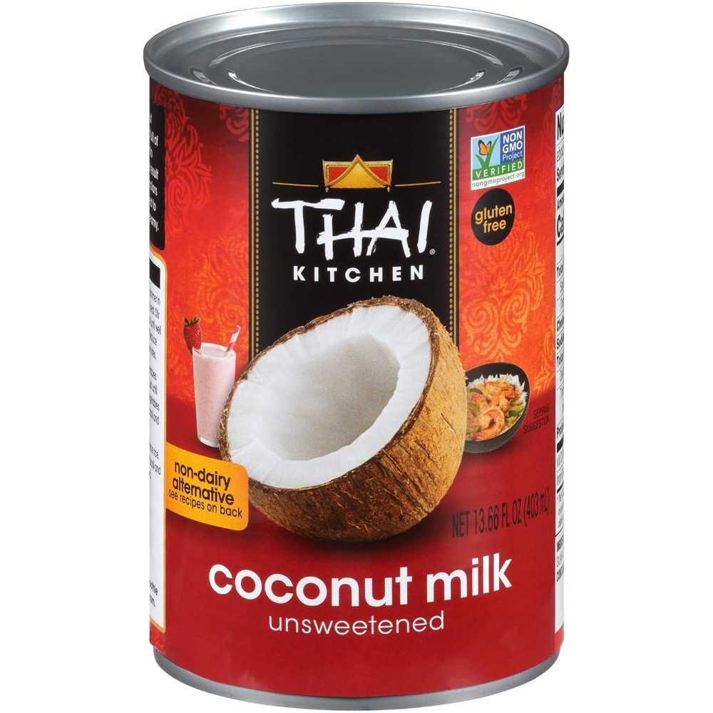 12-Pack Thai Kitchen Unsweetened Canned Coconut Milk, 13.66 oz.