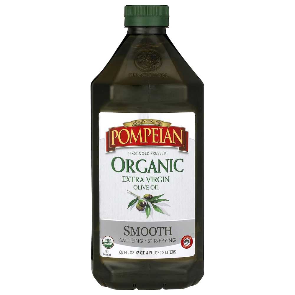 Pompeian Organic Smooth Extra Virgin Olive Oil, 68 oz.