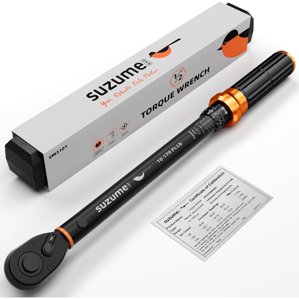 Suzume 1/2 Drive Torque Wrench (10 - 170 ft. lb.)