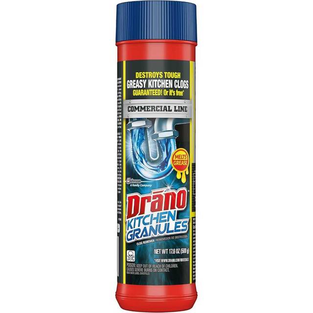 Drano Kitchen Granules Drain Clog Remover & Cleaner, 17.6 oz.