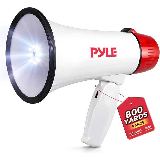 Pyle 30W Megaphone w/ LED Lights + Siren