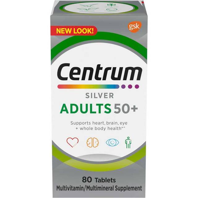 80-Pack Centrum Silver Adult 50+ Multivitamin/Multimineral Supplement Tablet