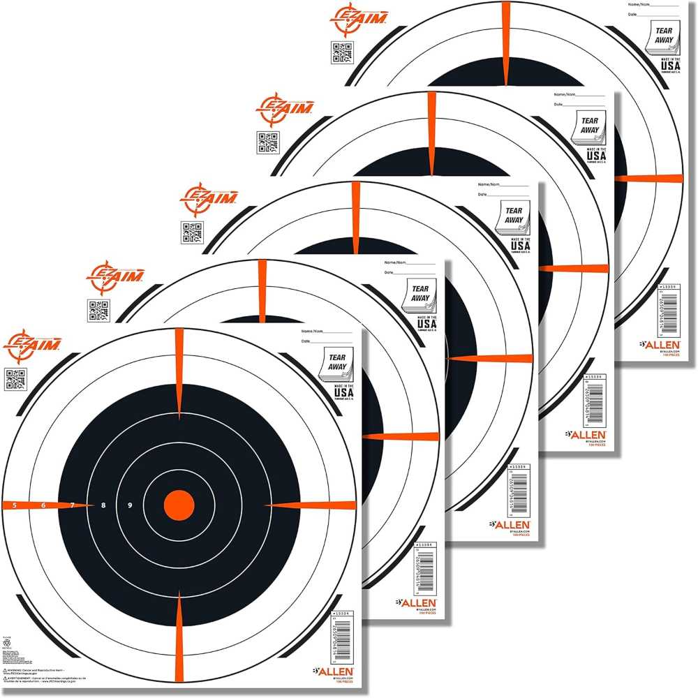 100-Pack Allen Company EZ Aim 12" Bullseye Shooting Targets