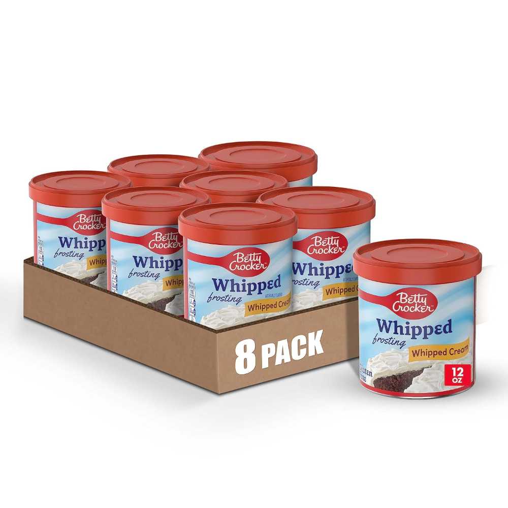 8-Pack Betty Crocker Whipped Cream Frosting, 12 oz.