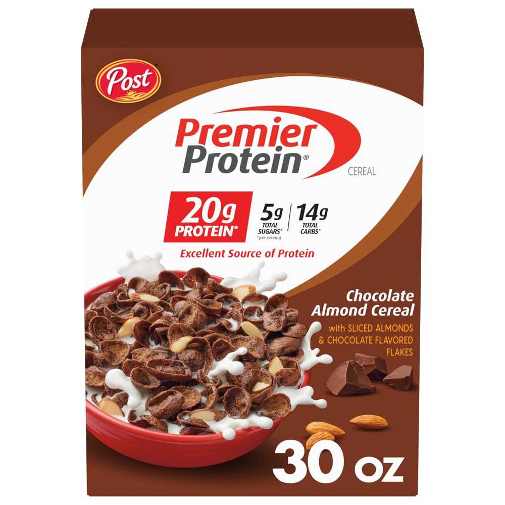 Post Premier Protein Cereal, 30 oz. (Chocolate Almond)