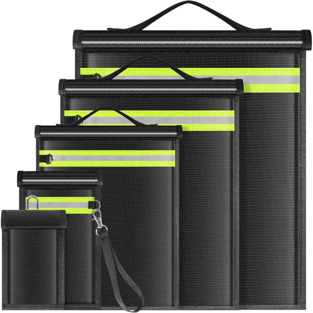 5-Pack Lulrsay Faraday Bags (Fireproof & Waterproof)