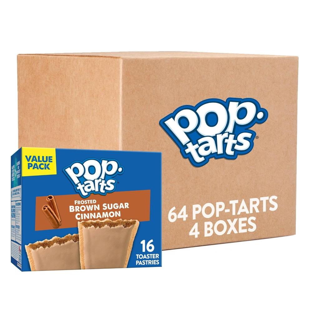 Prime Members: 64-Count Pop-Tarts Toaster Pastries (Frosted Brown Sugar Cinnamon)