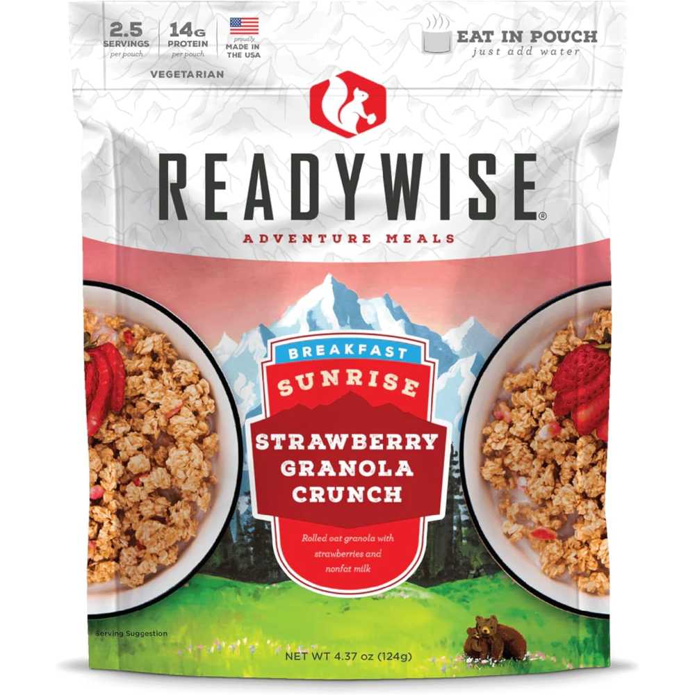 ReadyWise Freeze Dried Strawberry Granola Crunch