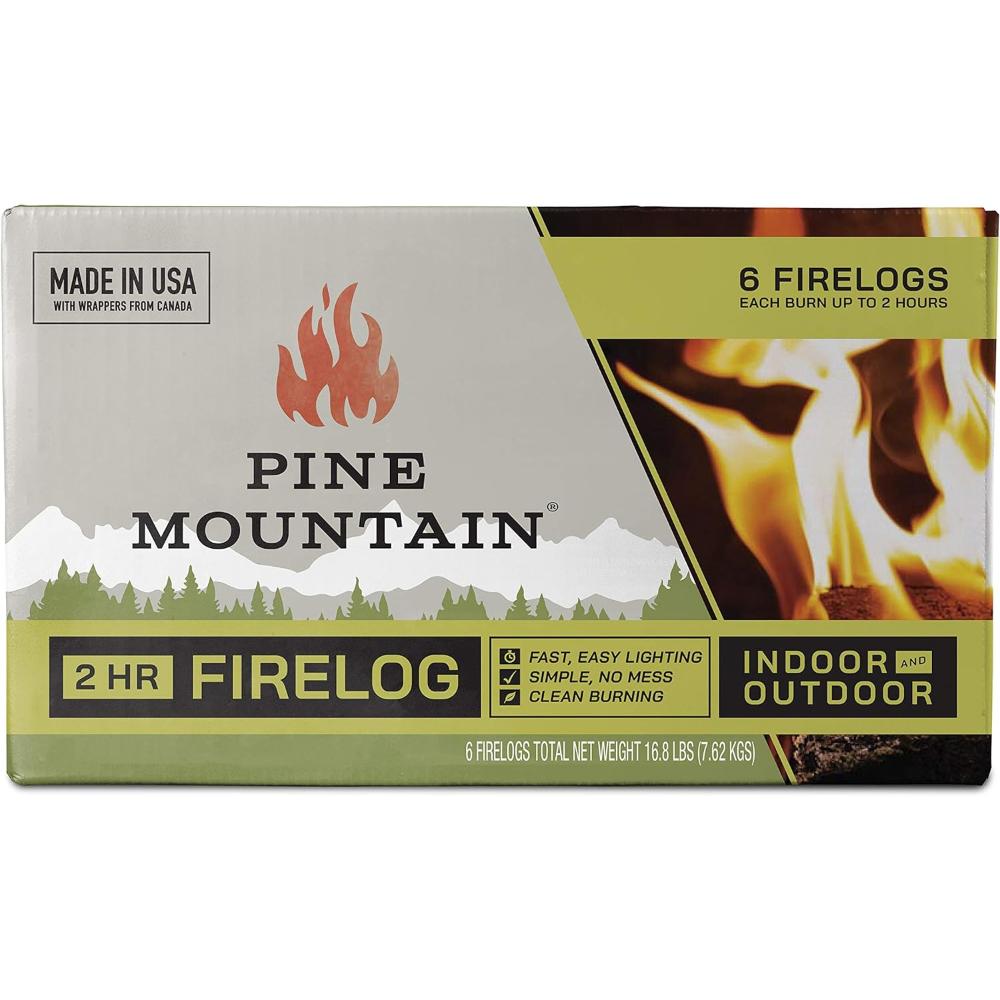 6-Pack Pine Mountain 2-Hour Firelog