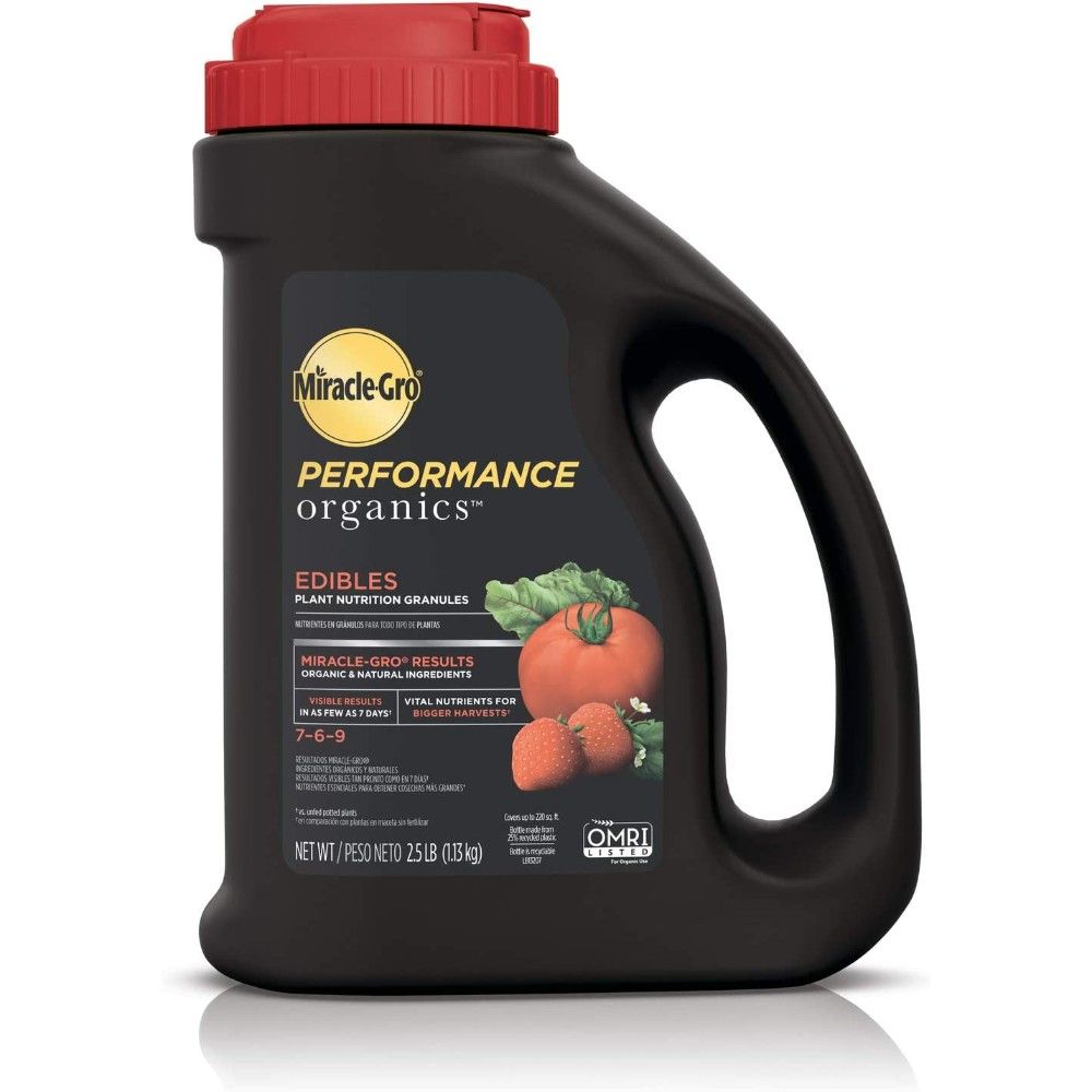 Miracle-Gro Performance Organics Edibles Plant Nutrition Granules, 2.5 lb.