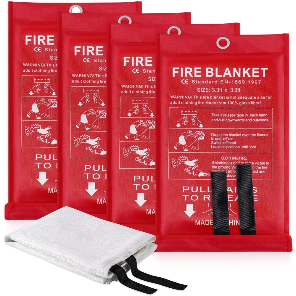 4-Pack Luxjet Emergency Fire Blanket