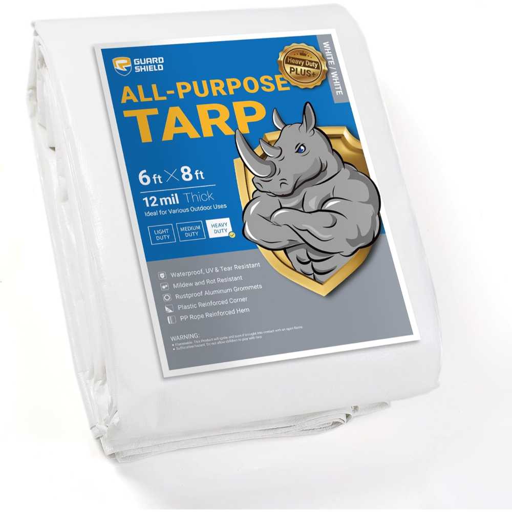 Guard Shield Heavy Duty Plus+12-Mil 6' x 8' Tarp