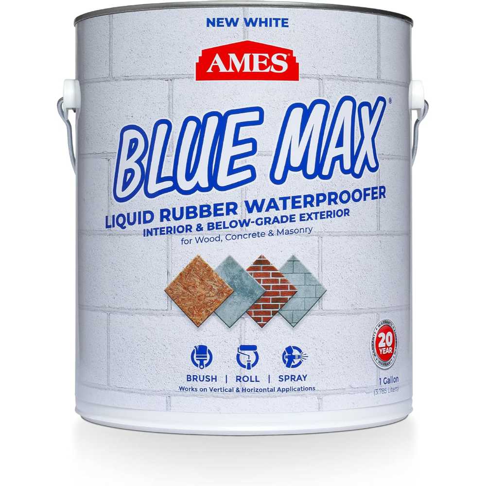 Ames Blue Max Liquid Rubber Waterproofer, 1 gal.