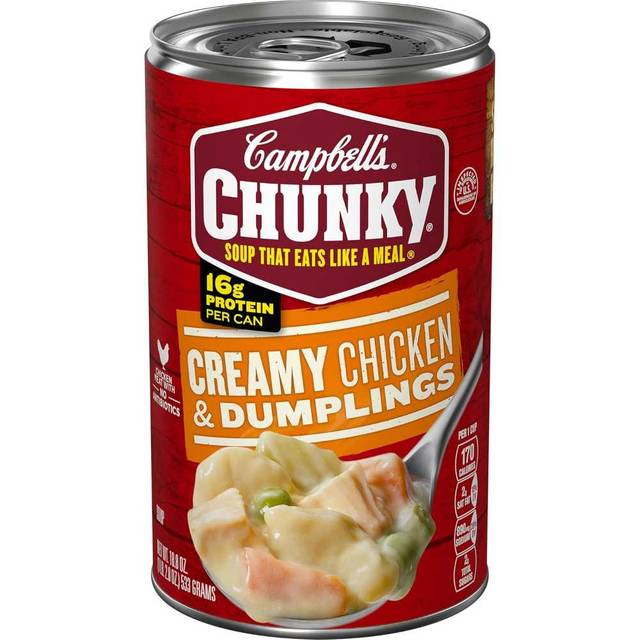 Campbell's Chunky Creamy Chicken & Dumplings Soup, 18.8 oz.