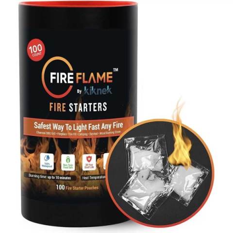 100-Pack Fireflame Fire Starter Pouches