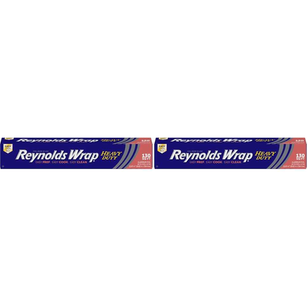 2-Pack Reynolds Wrap Heavy Duty Aluminum Foil, 130 sq. ft.