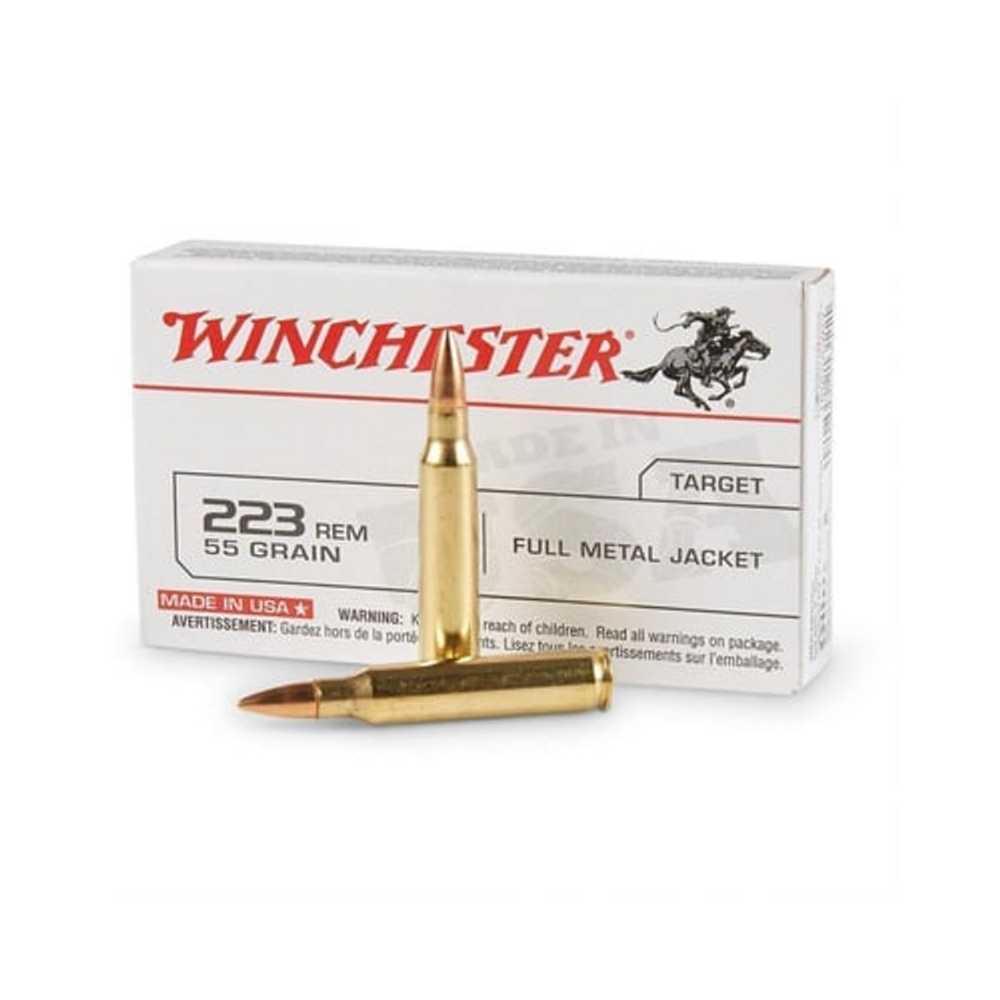 1000-Rounds Winchester .223 Remington 55 gr. FMJ Ammo (41.5 CPR)