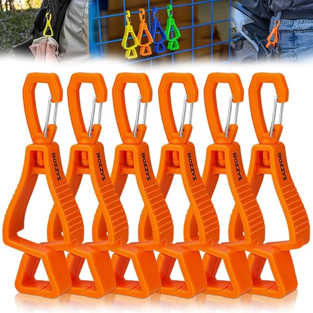 6-Pack BOZZYS Glove/Tool Keeper Clips