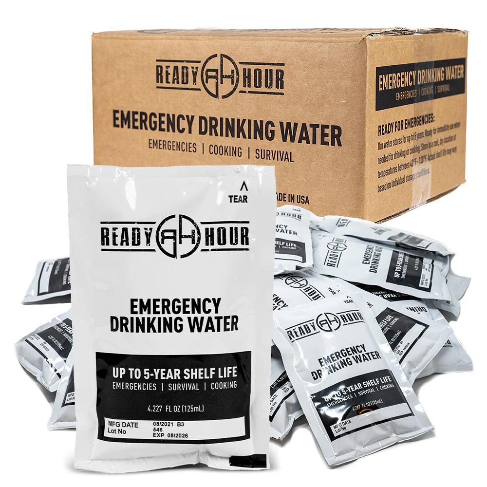 Today Only: 64-Pack Ready Hour Emergency Water Pouch