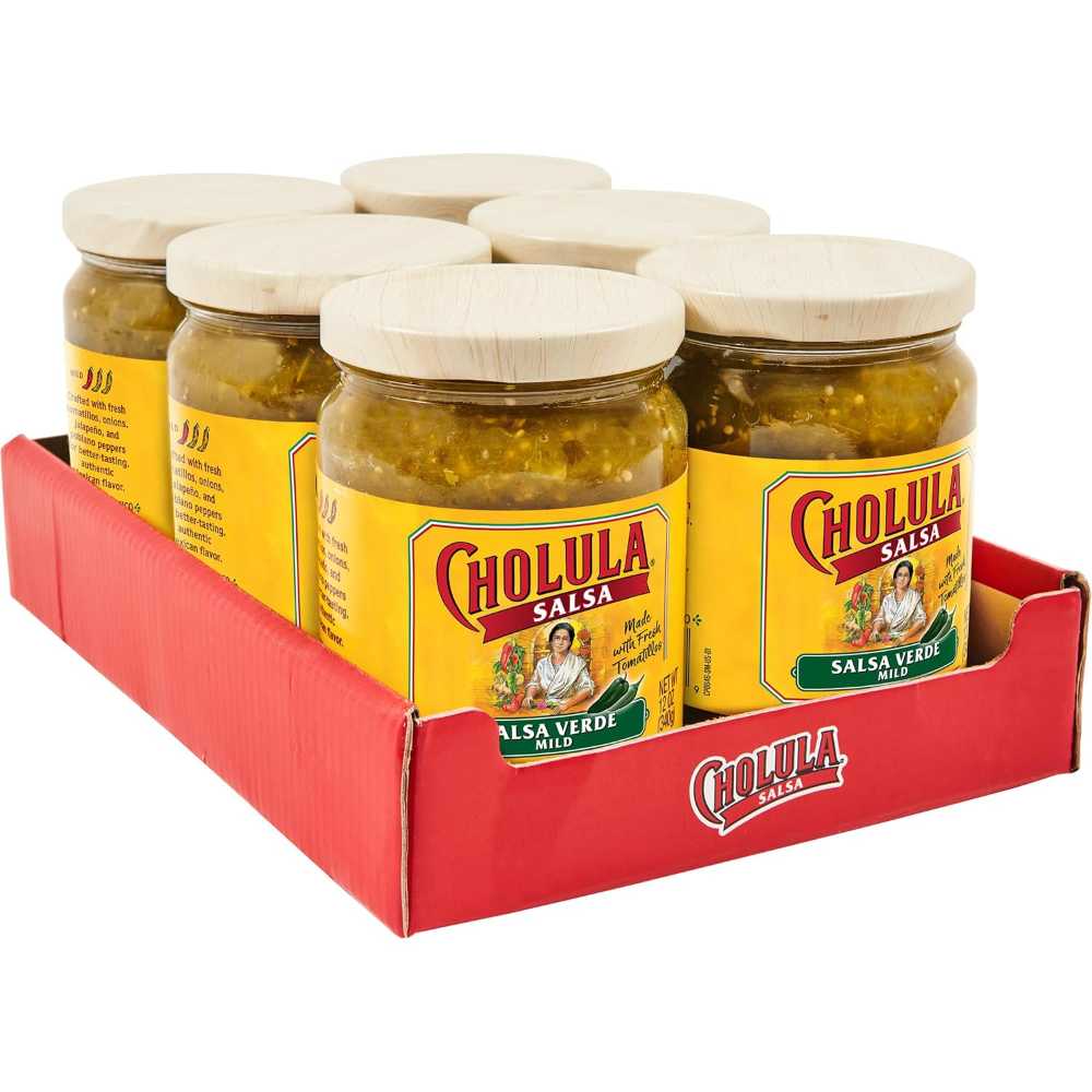 6-Pack Cholula Salsa Verde, Mild Heat, 12 oz.