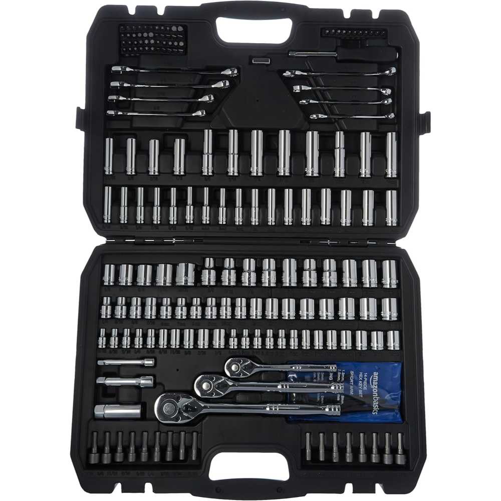 Amazon Basics 201-Piece Mechanic's Tool Set w/ Case