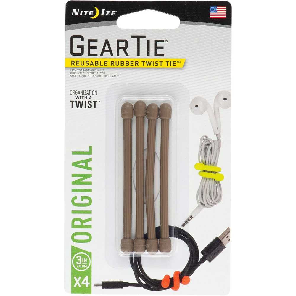 4-Pack Nite Ize 3" GearTie