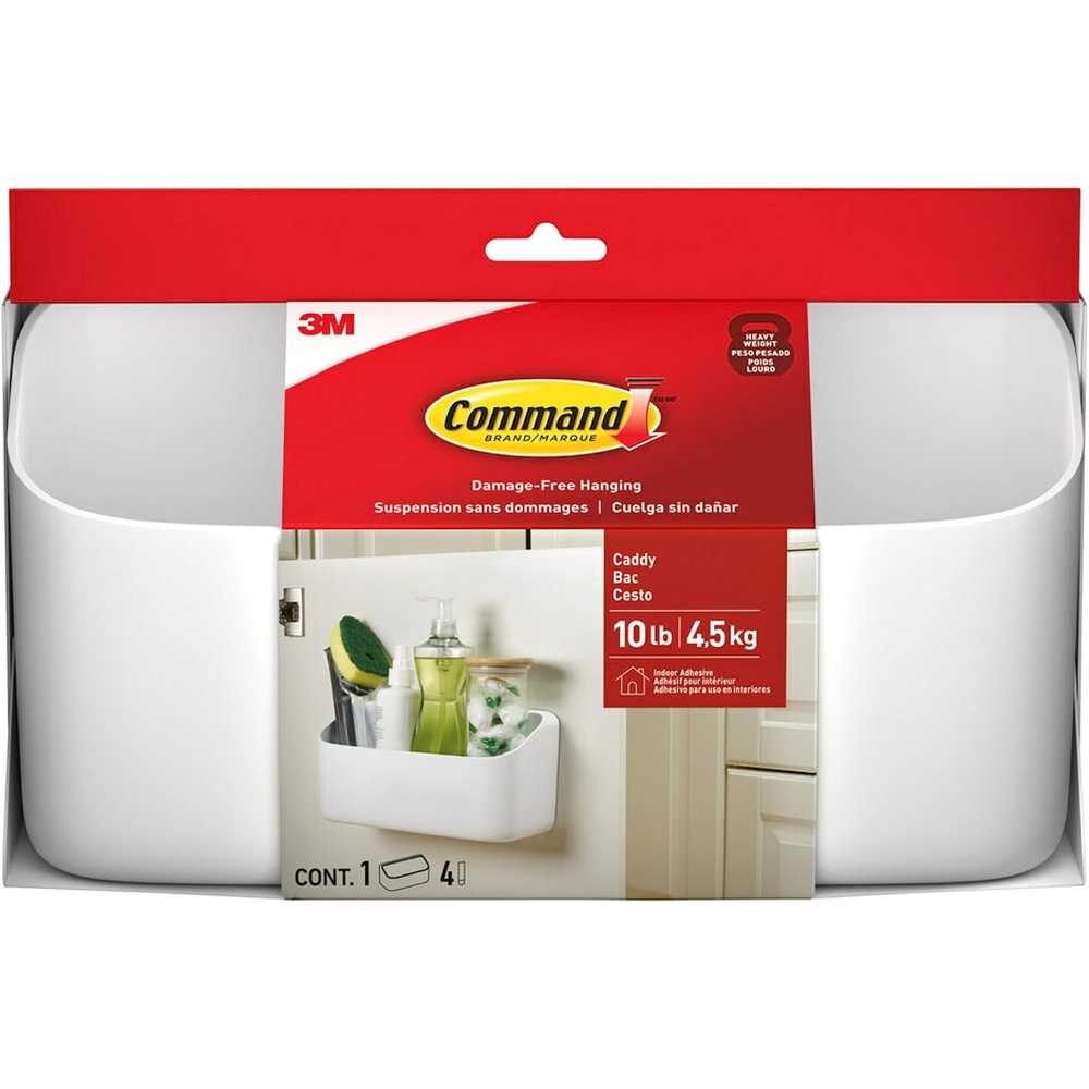 Command 10 lb. Large Organizing Caddy w/ 4x Strips