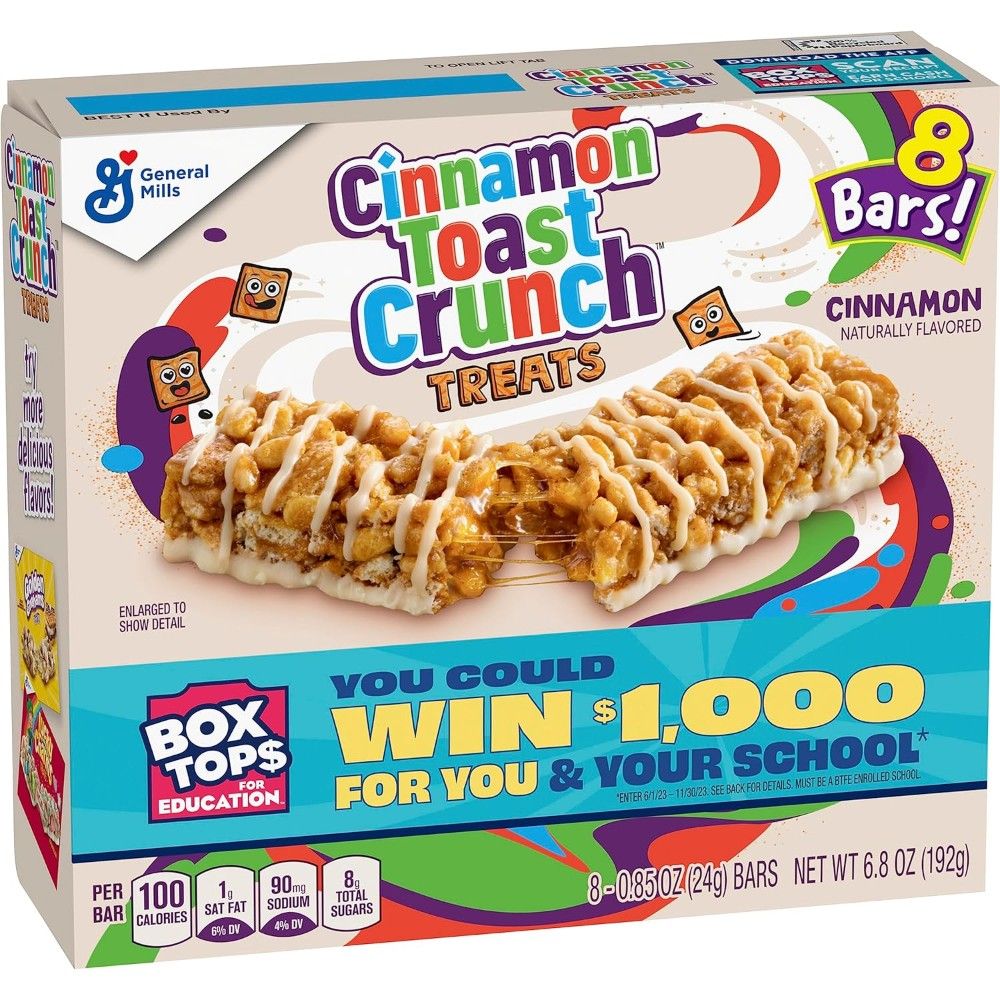 8-Pack Cinnamon Toast Crunch Breakfast Cereal Treat Bars