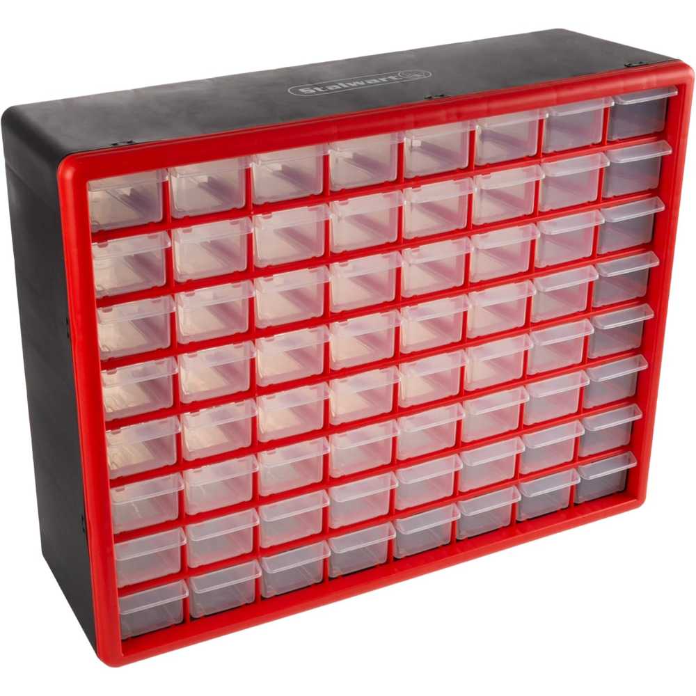 Stalwart 64-Drawer Storage Organizer
