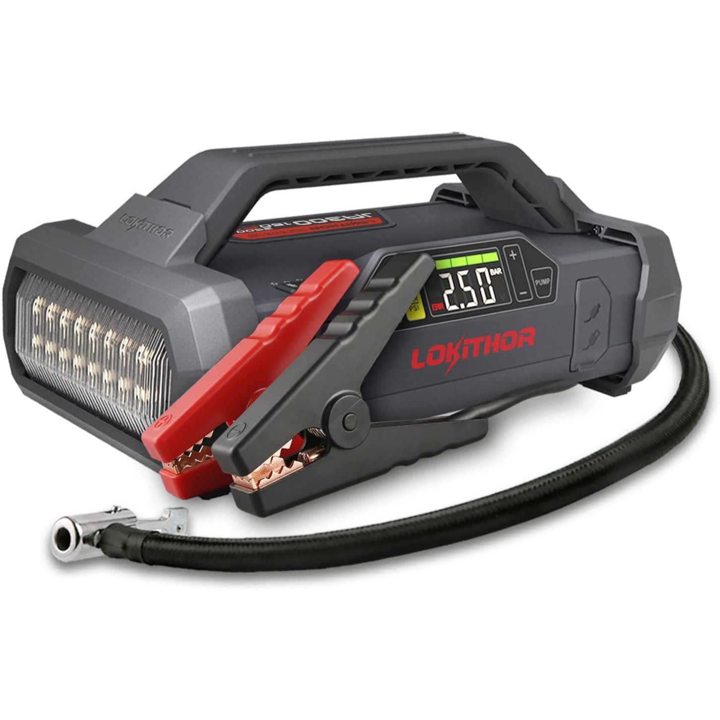 Lokithor JA300 1500A Jump Starter w/ 150 PSI Air Compressor