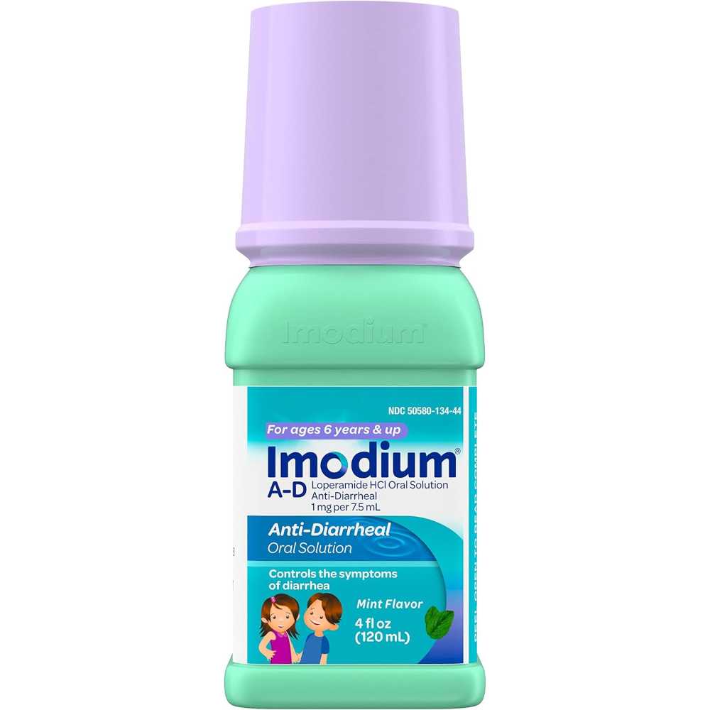 Imodium A-D Children's Liquid Anti-Diarrheal Medicine w/ Loperamide Hydrochloride, 4 oz.