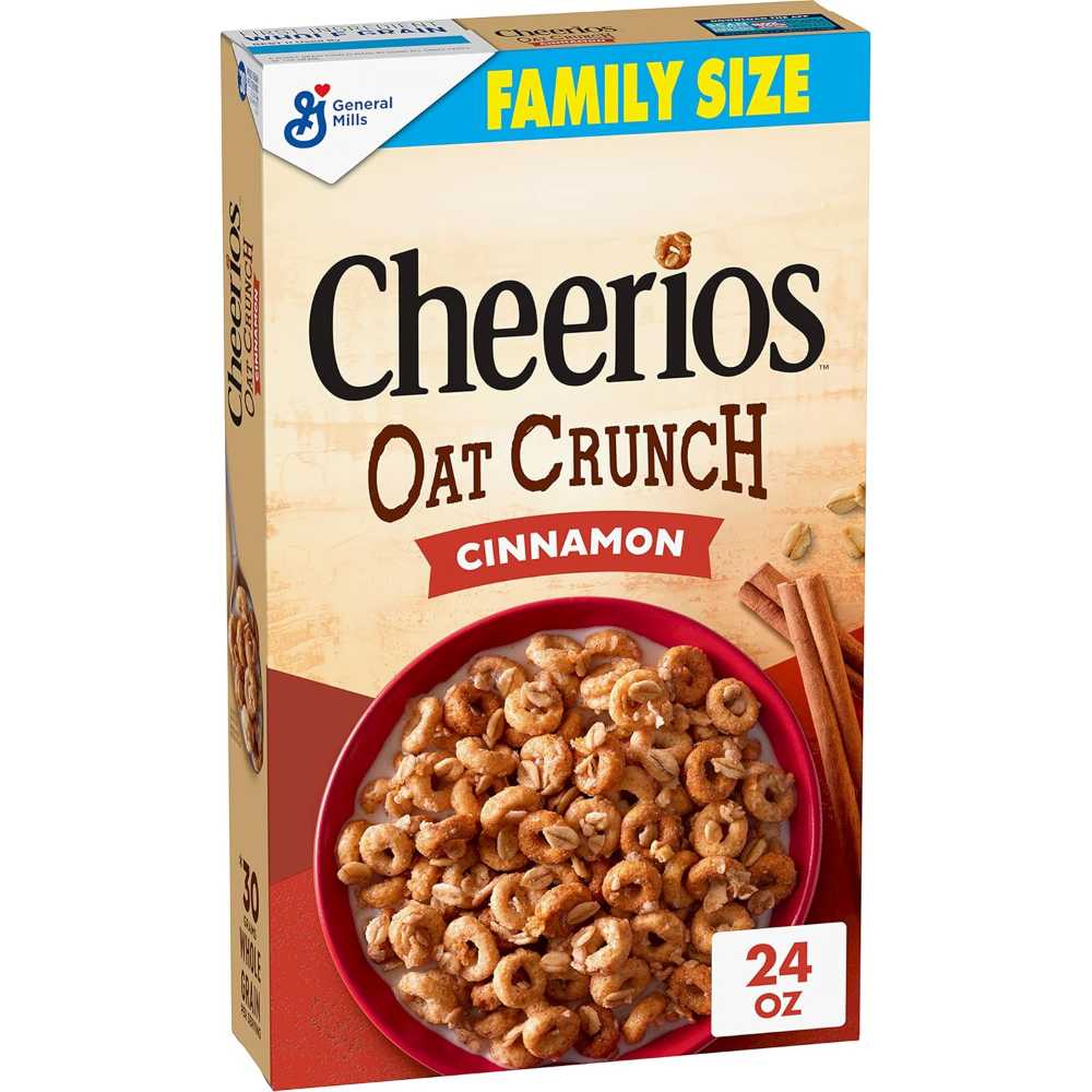 Cheerios Oat Crunch Cinnamon, Family Size 24 oz.