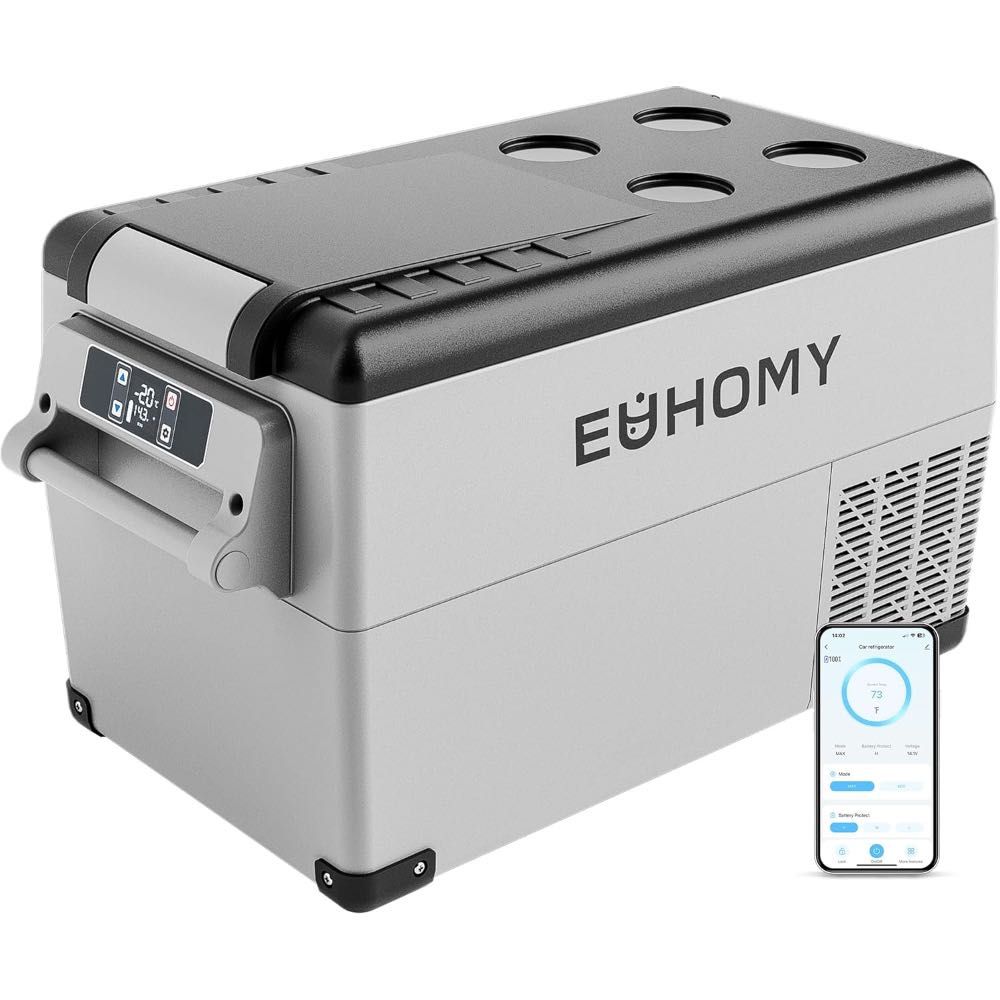 EUHOMY 12V Portable 38 qt. Refrigerator/Freezer