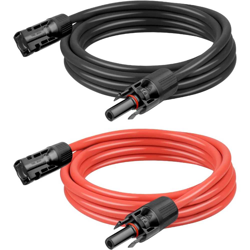 2-Pack Kimbluth 5' Solar Extension Cable