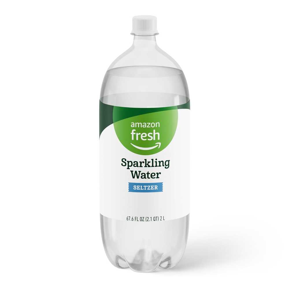 Amazon Grocery Seltzer Sparkling Water, 67.6 oz.