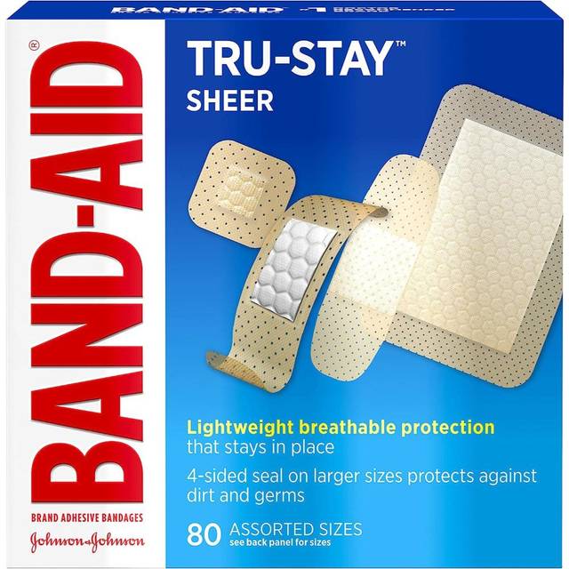 2-Pack 80-Count Band-Aid Tru-Stay Sheer Bandages (Assorted Sizes)