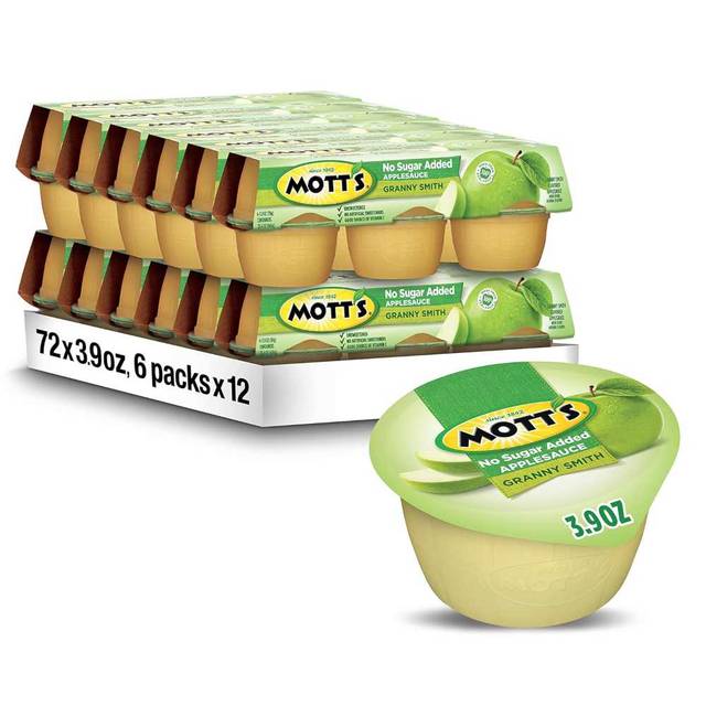 72-Pack Mott's Granny Smith Applesauce, 3.9 oz.
