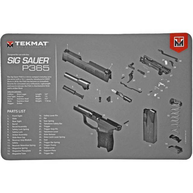 TekMat Sig Sauer P365 Gun Cleaning Mat