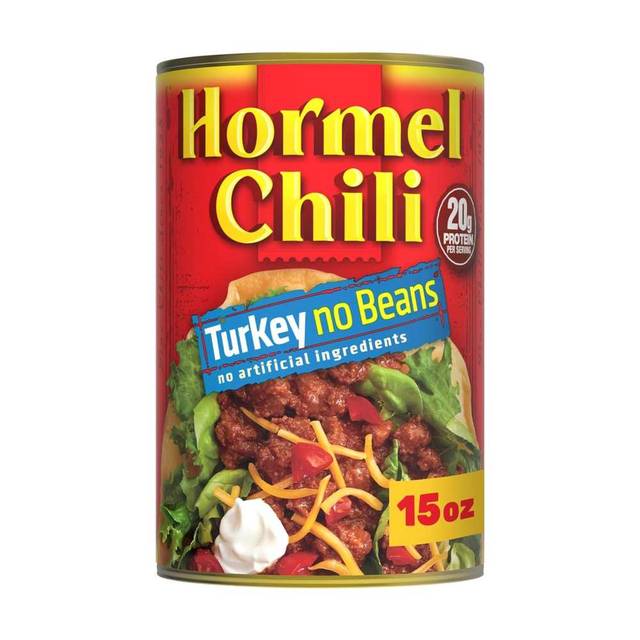 12-Pack Hormel Turkey Chili No Beans, 15 oz. ($1.40 / Can)