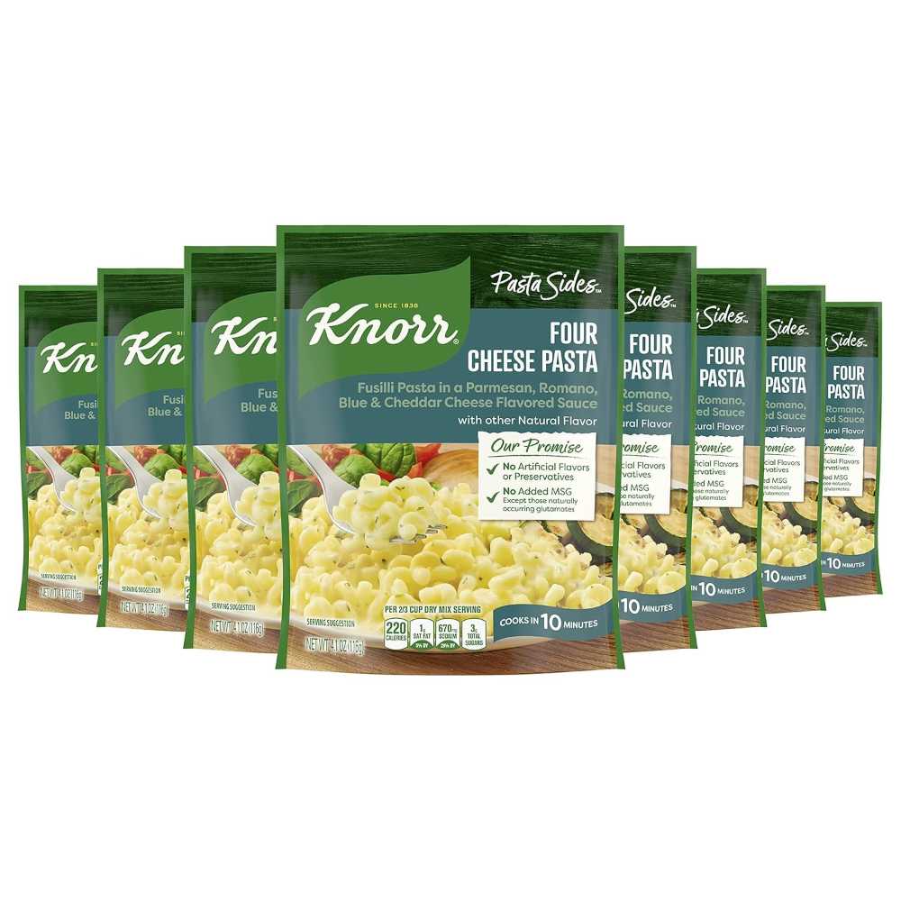 8-Pack Knorr Four Cheese Pasta Sides, 4.1 oz.